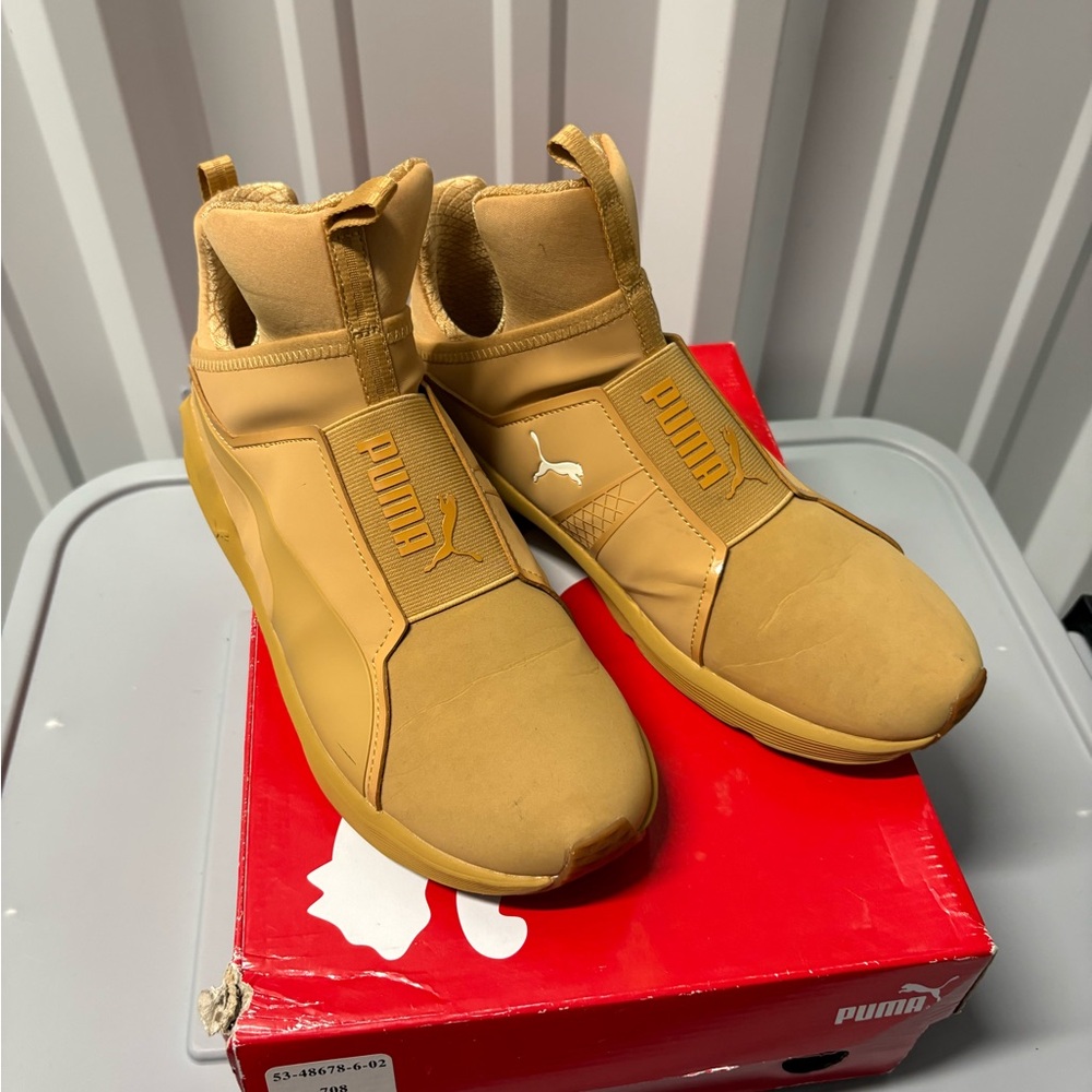 Puma Tan Slip-On Sneakers/ shoes